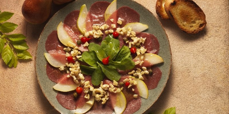 Carpaccio de carne e peras – USA Pears